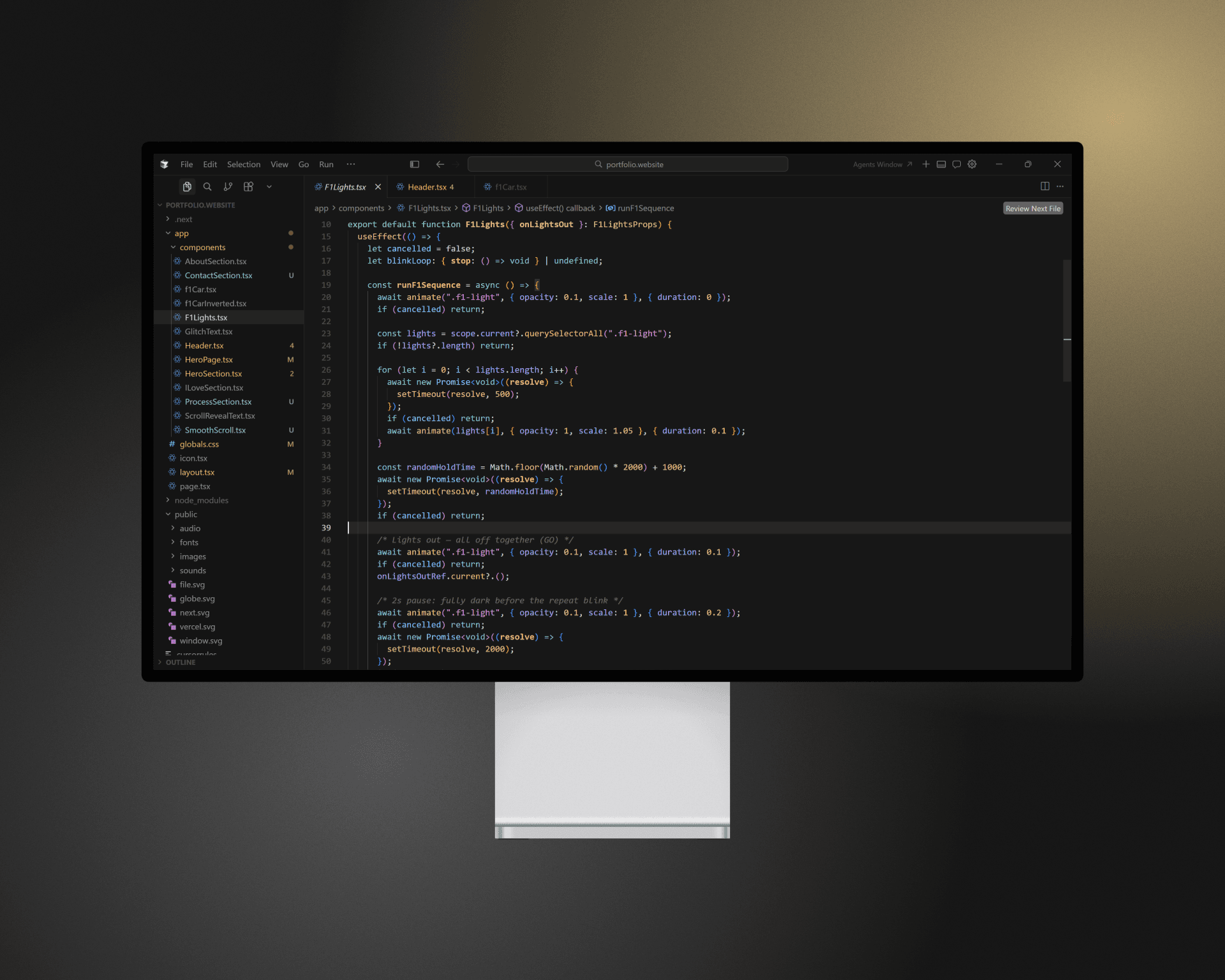 Code mockup